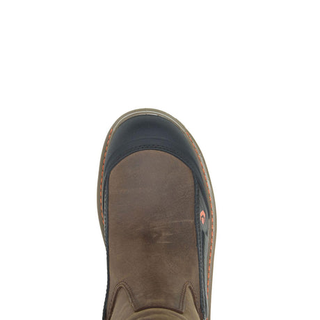 Wolverine Overpass Pull-On CarbonMax Wellington Waterproof Work Boot W10708 Heel Image