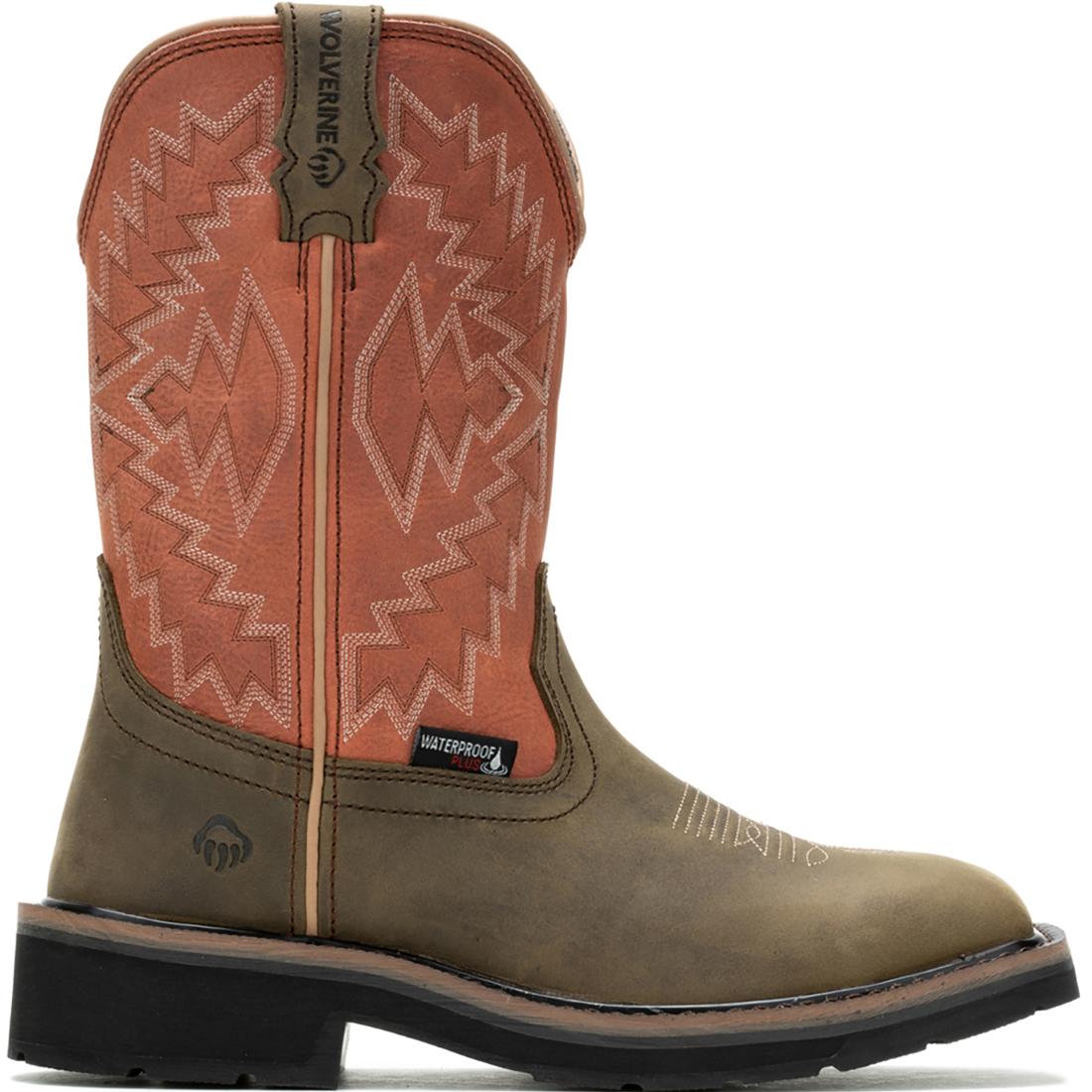 Wolverine Rancher Arrow Women's Steel-Toe Pull-On Wellington Work Boot Rose Profile View