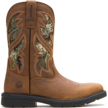 Wolverine Rancher Camo Steel-Toe Pull-On Work Boot Camo Profile View