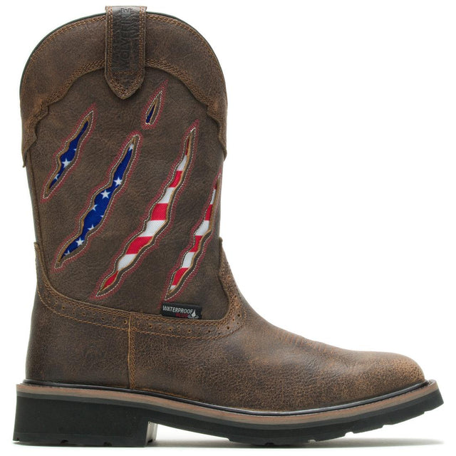 Wolverine Rancher Claw Steel-Toe Waterproof Pull-On Wellington Work Boot Profile View