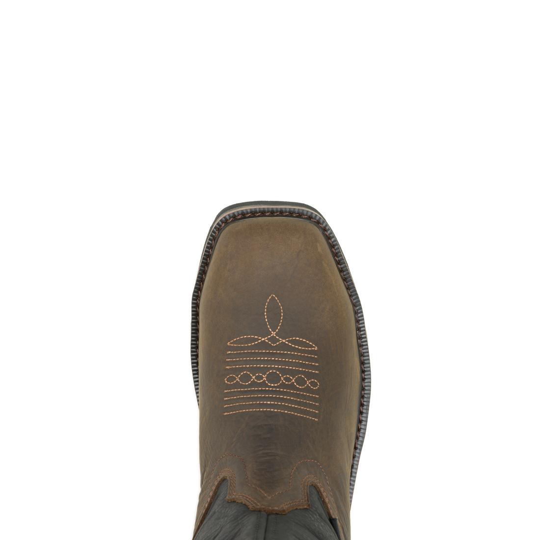 Wolverine Rancher Flag LX Steel-Toe Pull-On Wellington Work Boot Black Steel-Toe,W241185 Upper Image