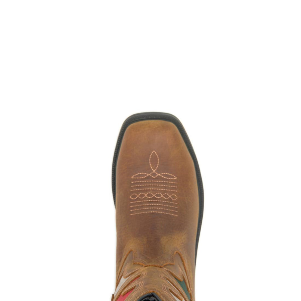 Wolverine Rancher Flag Steel-Toe Pull-On Wellington Work Boot Mexico Flag W241183 Upper Image