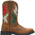 Wolverine Rancher Flag Steel-Toe Pull-On Wellington Work Boot Mexico Flag Profile View