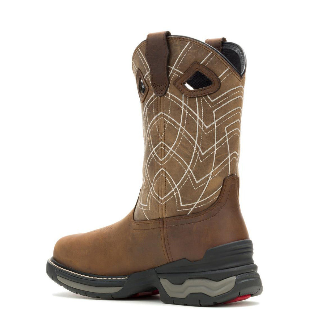 Wolverine Rancher Inf Pl CarbonMax Pull-On Work Boot Cedar W251113 Heel Image