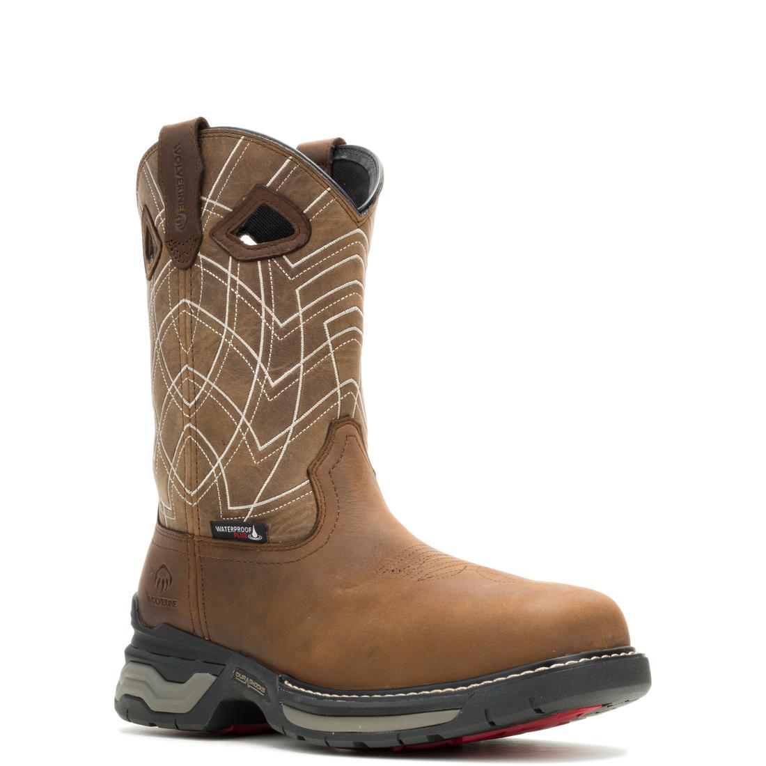 Wolverine Rancher Inf Pl CarbonMax Pull-On Work Boot Cedar W251113 Medial Image