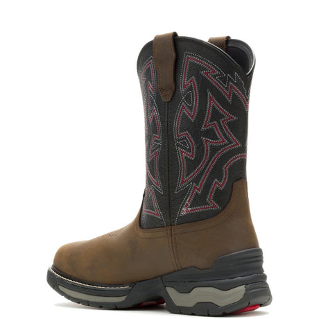 Wolverine Rancher Infnty CarbonMax Pull-On Work Boot Black W251138 Heel Image