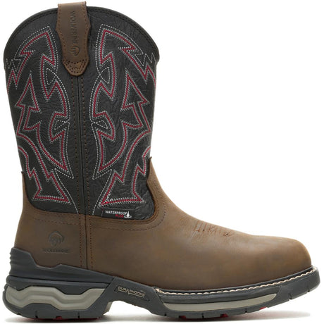Wolverine Rancher Infnty CarbonMax Pull-On Work Boot Black Profile View