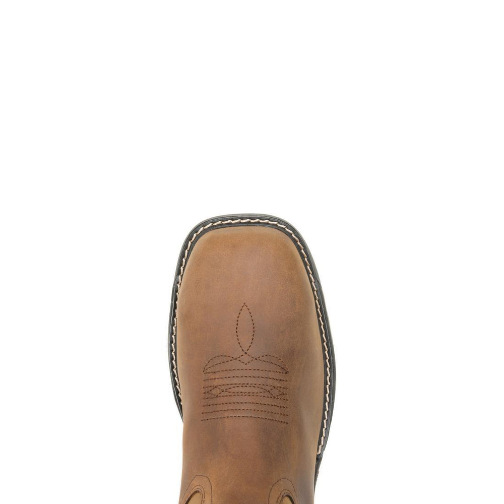 Wolverine Rancher Infnty CarbonMax Pull-On Work Boot Dark Tan W251109 Upper Image