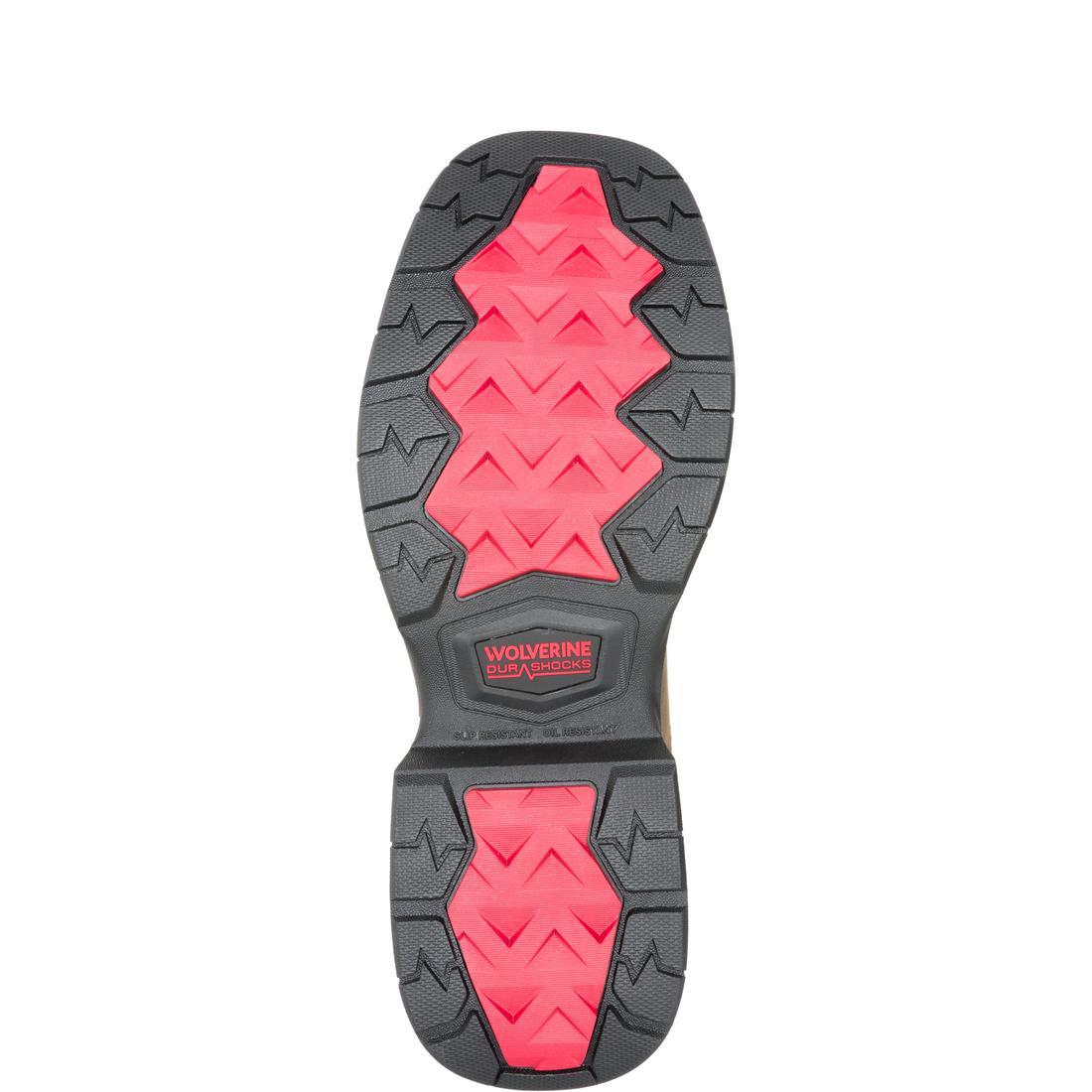 Wolverine Rancher Infnty CarbonMax Pull-On Work Boot Dark Tan W251109 Sole Image