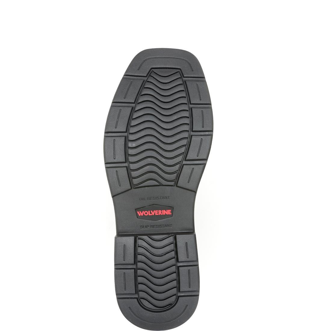 Wolverine Rancher Level Soft-Toe Pull-On Work Boot Dark Coffee W250069 Sole Image