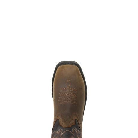 Wolverine Rancher Level Steel-Toe Pull-On Wellington Work Boot Black/Brown Steel-Toe,W251043 Upper Image