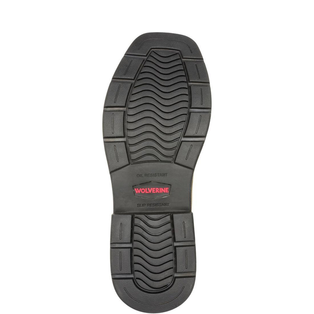 Wolverine Rancher Level Steel-Toe Pull-On Wellington Work Boot Black/Brown Steel-Toe,W251043 Sole Image