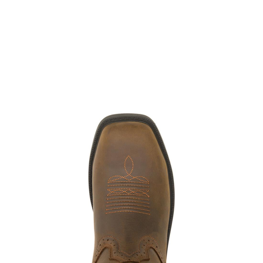 Wolverine Rancher Level Steel-Toe Pull-On Wellington Work Boot Dark Coffee Steel-Toe,W251049 Upper Image