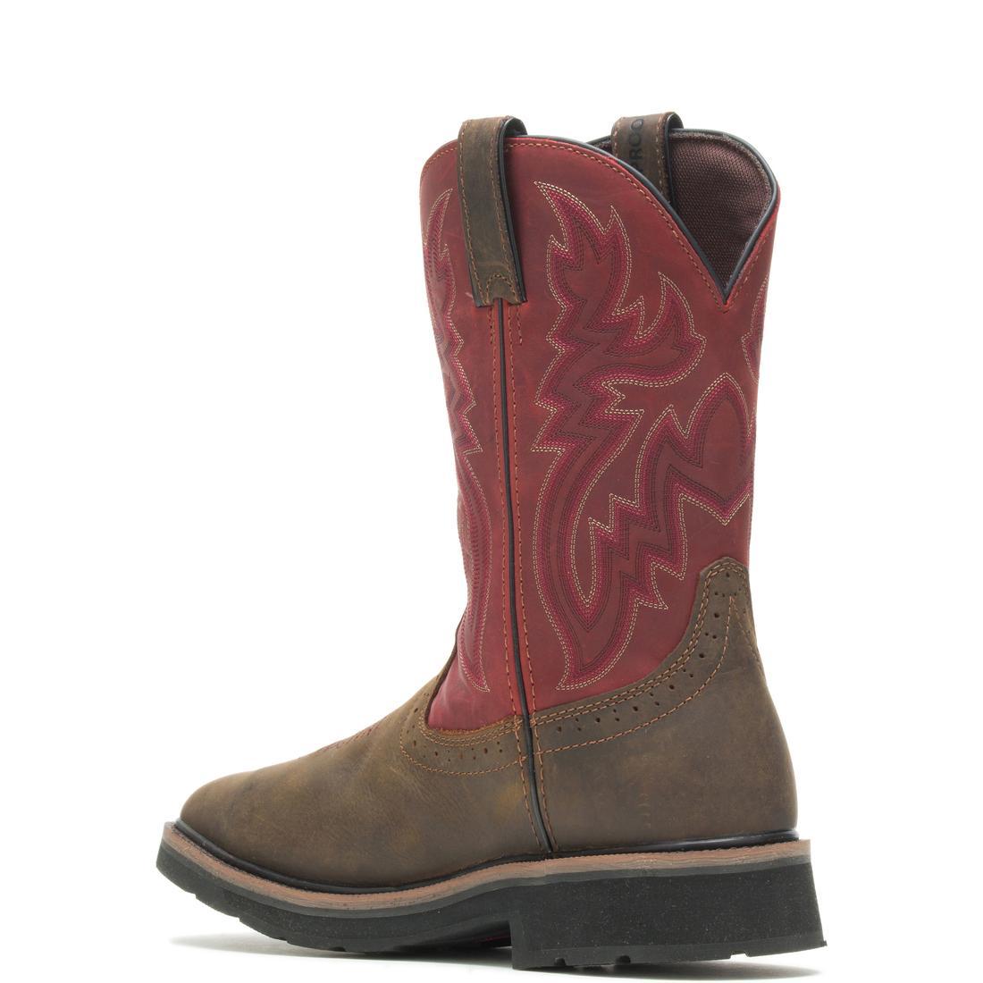Wolverine Rancher Met Guard Waterproof Steel-Toe Pull-On Wellington Work Boot Steel-Toe,W10929 Heel Image