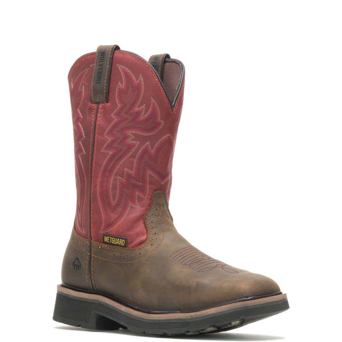 Wolverine Rancher Met Guard Waterproof Steel-Toe Pull-On Wellington Work Boot Steel-Toe,W10929 Medial Image