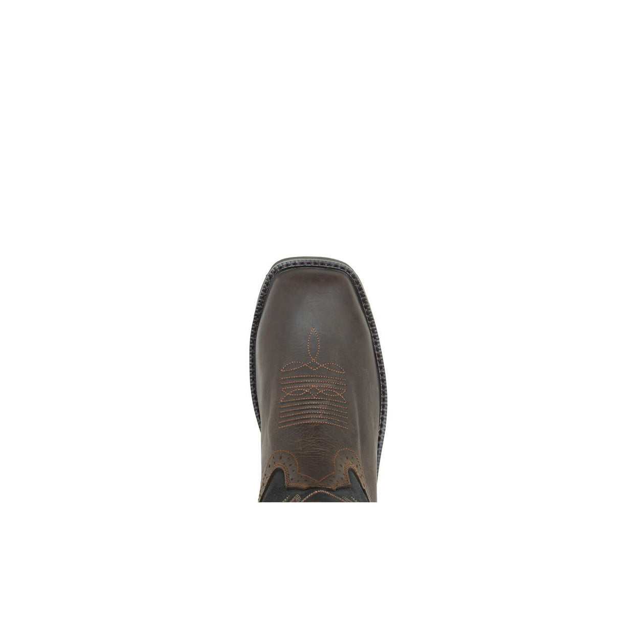 Wolverine Rancher Steel-Toe Waterproof Pull-On Wellington Work Boot Black/Brown steel toe,W10765 Heel Image