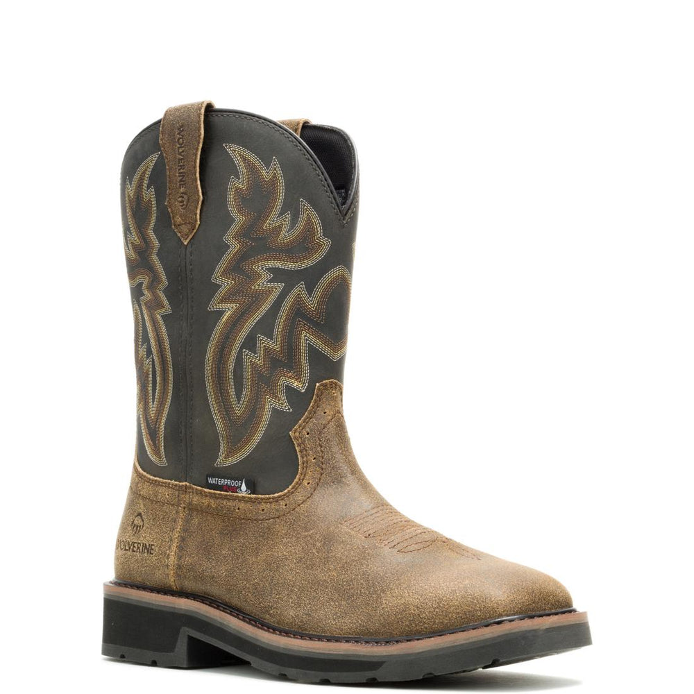 Rancher Wing WP Steel-Toe Pull-On Work Boot Black