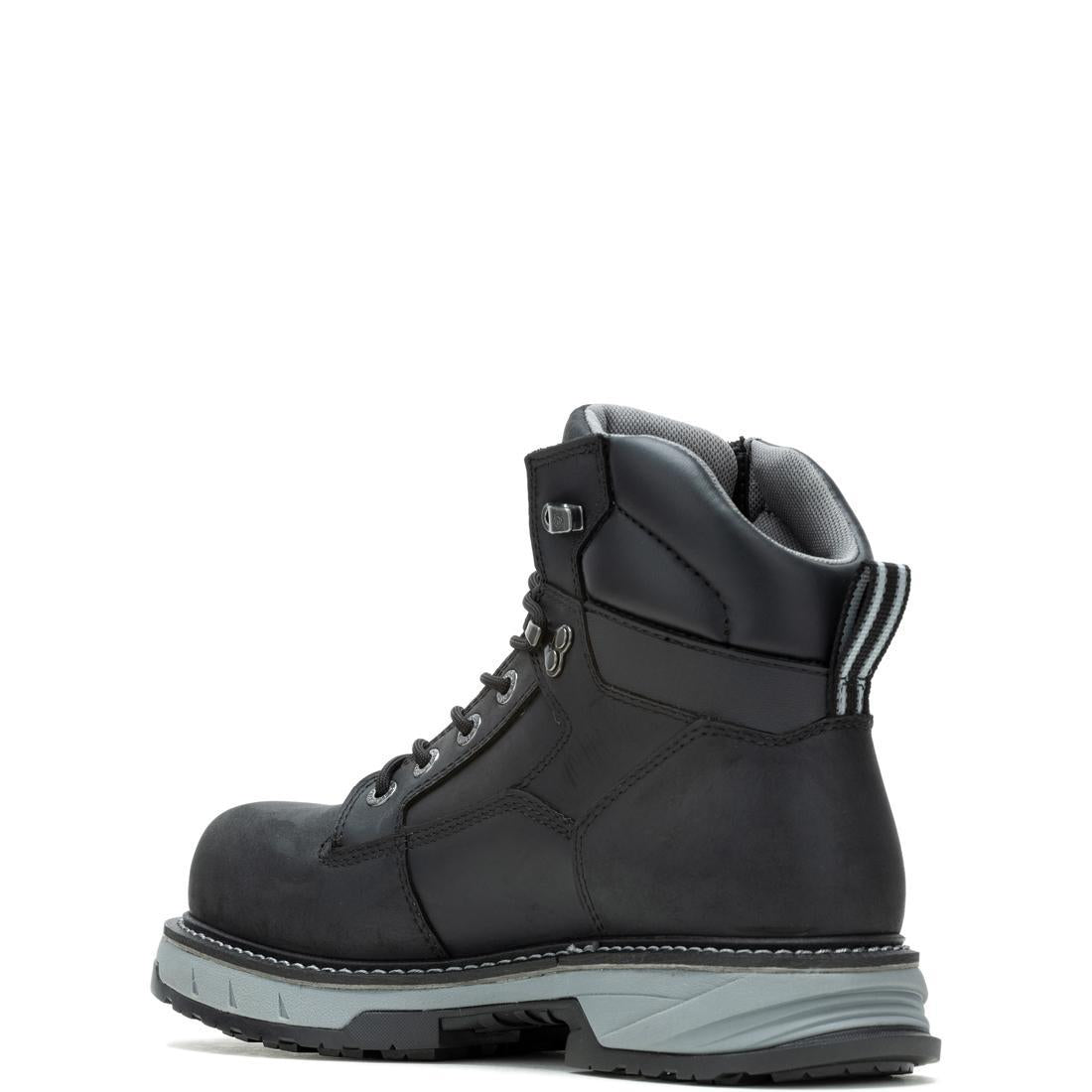 Wolverine ReForce EnergyBound™ 6" Waterproof CarbonMax® Work Boot – Black W241022 Heel Image