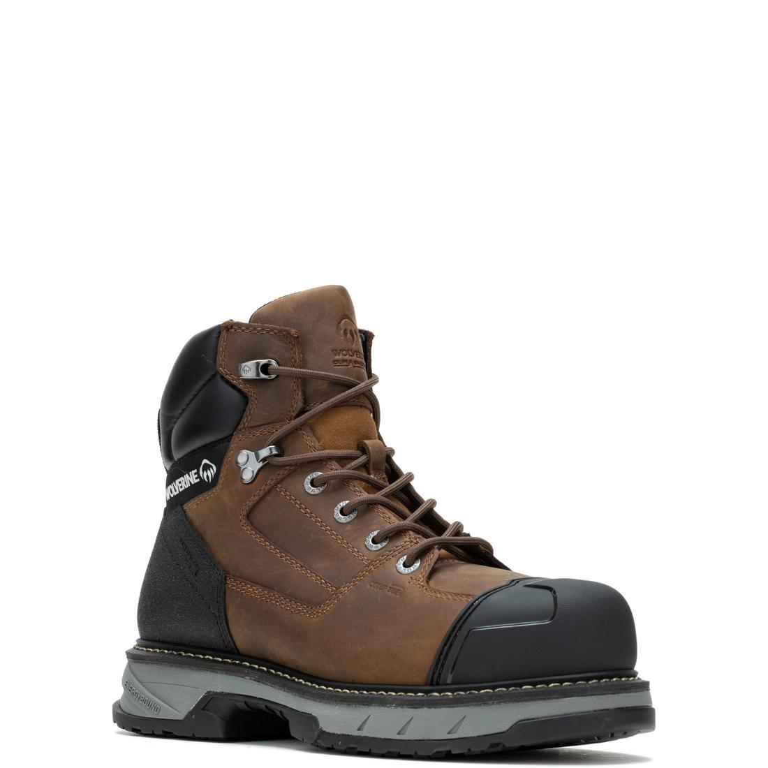 Wolverine ReForce EnergyBound™ Heavy-Duty 6" Waterproof CarbonMax® Work Boot – Brown W241110 Medial Image