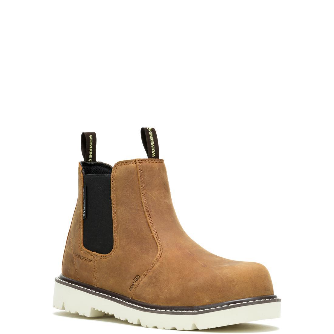 Wolverine Revival Women's Composite-Toe Chelsea Work Boot W241148 Medial Image