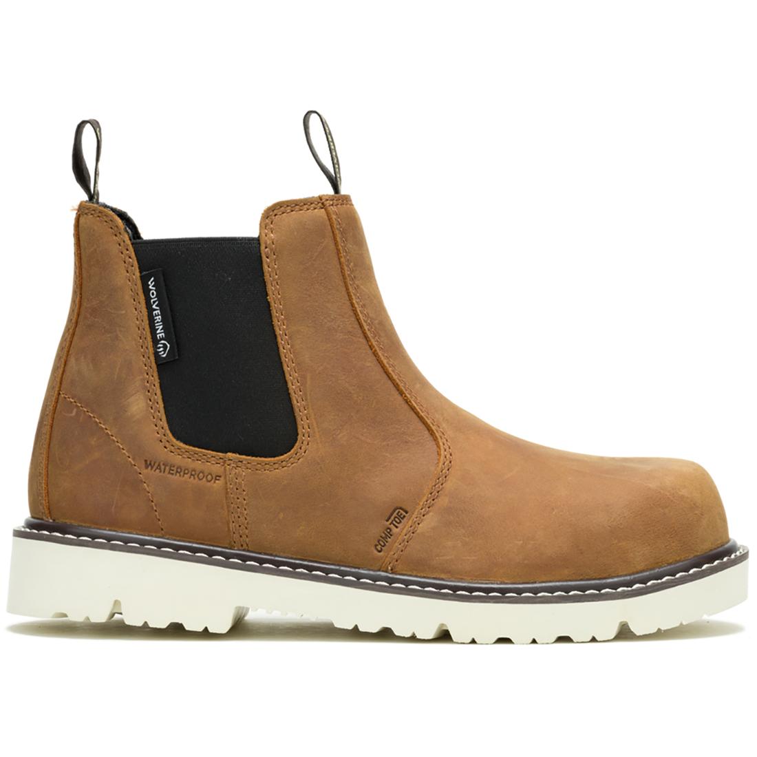 Wolverine Revival Women's Composite-Toe Chelsea Work Boot Profile View