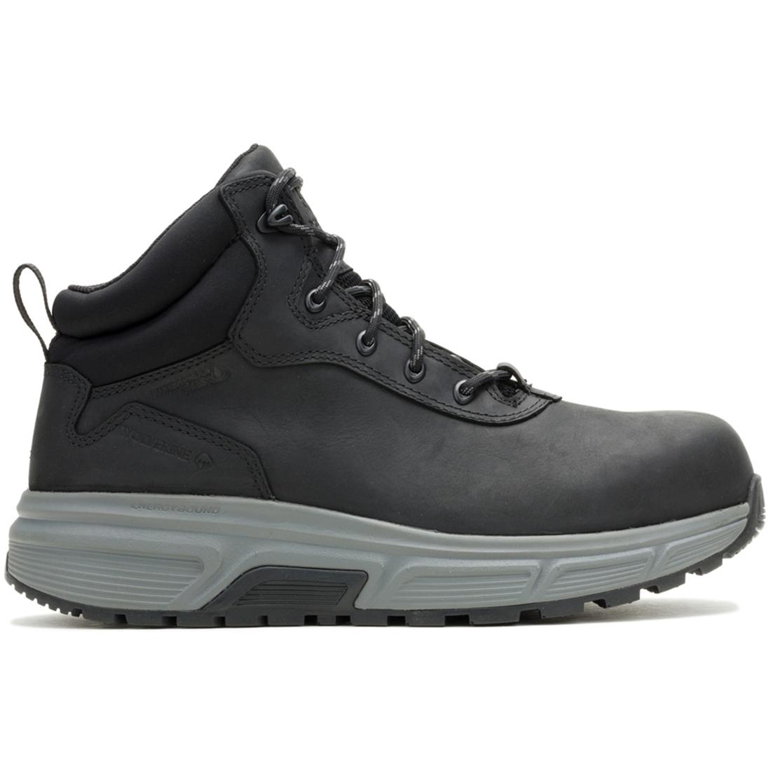 Wolverine Ride Wedge EnergyBound 6" CarbonMax Work Boot Black Profile View