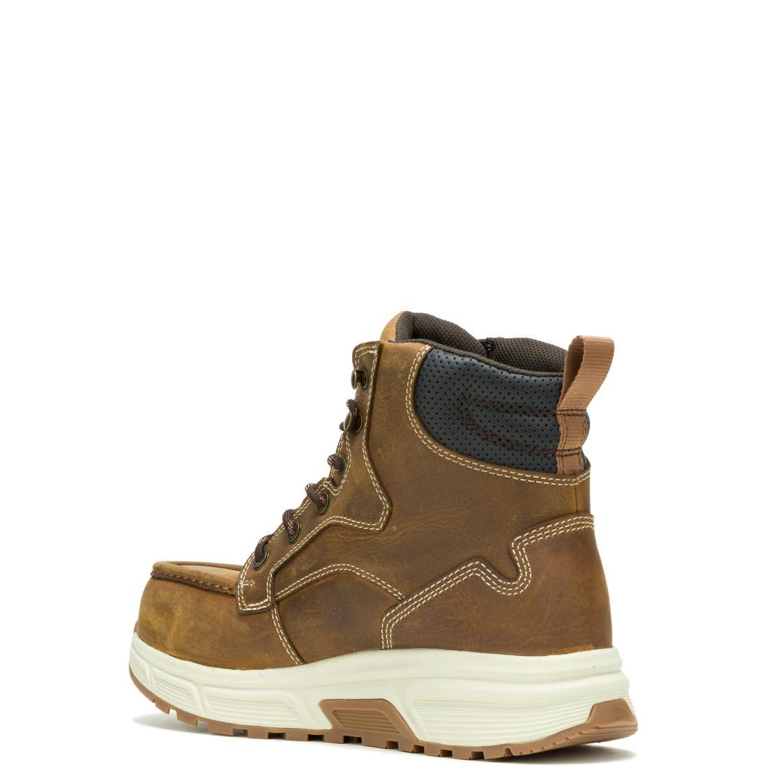 Wolverine Ride Wedge EnergyBound 6" Moc-Toe CarbonMax Work Boot W241153 Heel Image