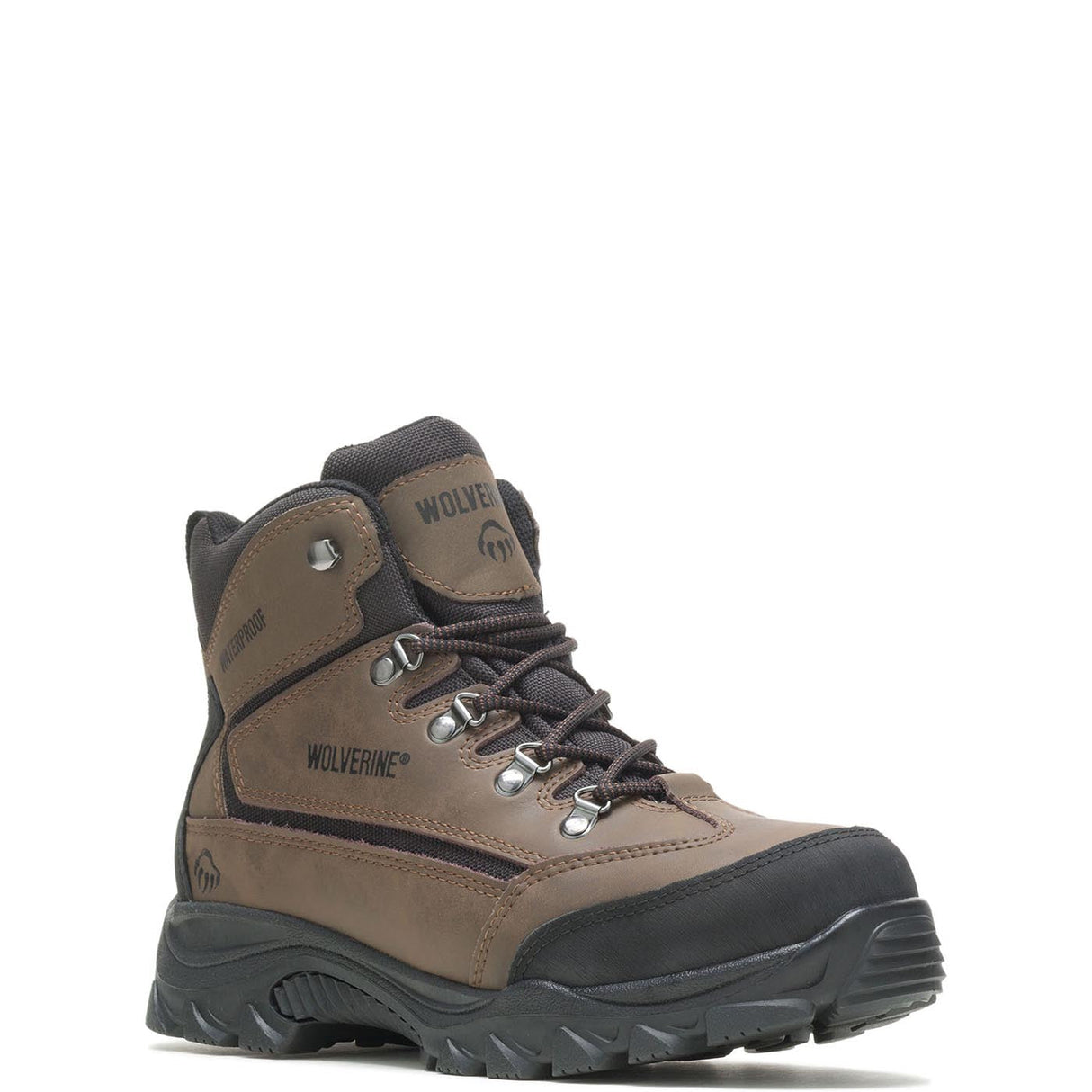 Wolverine Spencer Waterproof Soft Toe Hiker Boot Brown W05103 Medial Image