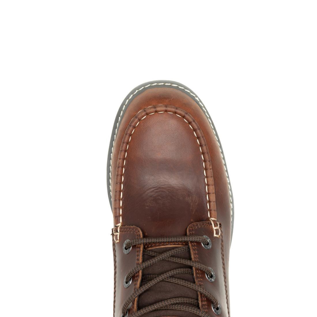 Wolverine Trade Wedge Moc-Toe 6" Steel-Toe Work Boot Rust Steel-Toe,W231117 Upper Image