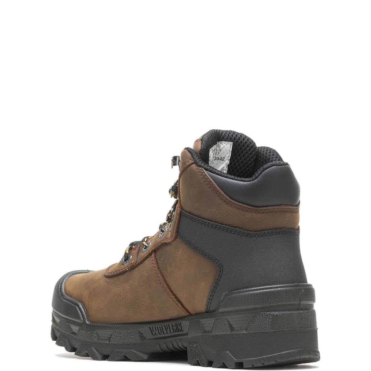 Wolverine Warrior Waterproof Met Guard CarbonMax Work Boot Dark Brown W10942 Sole Image