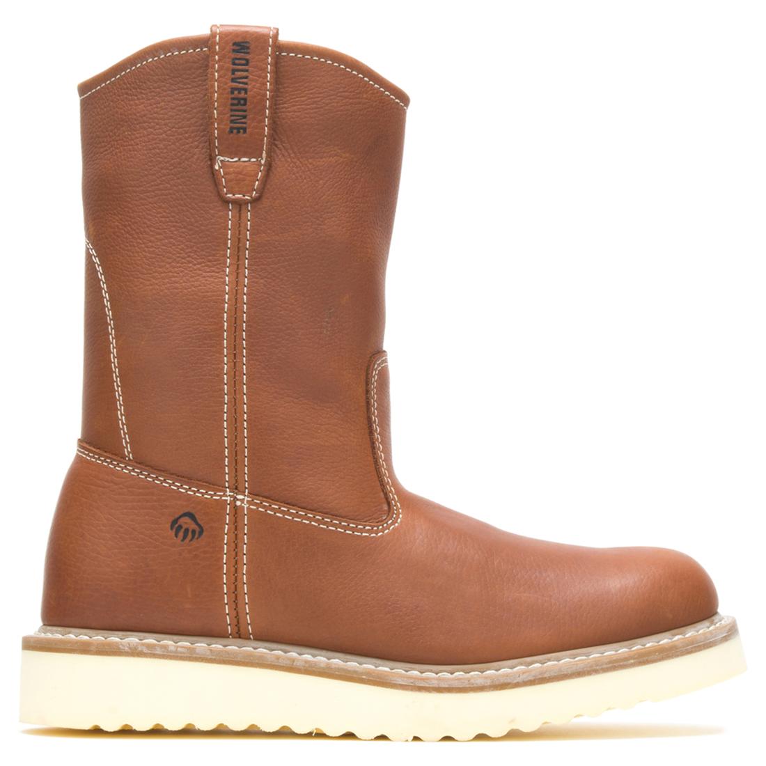 Wolverine Wellington Wedge Agate Soft-Toe Pull-On Work Boot Profile View