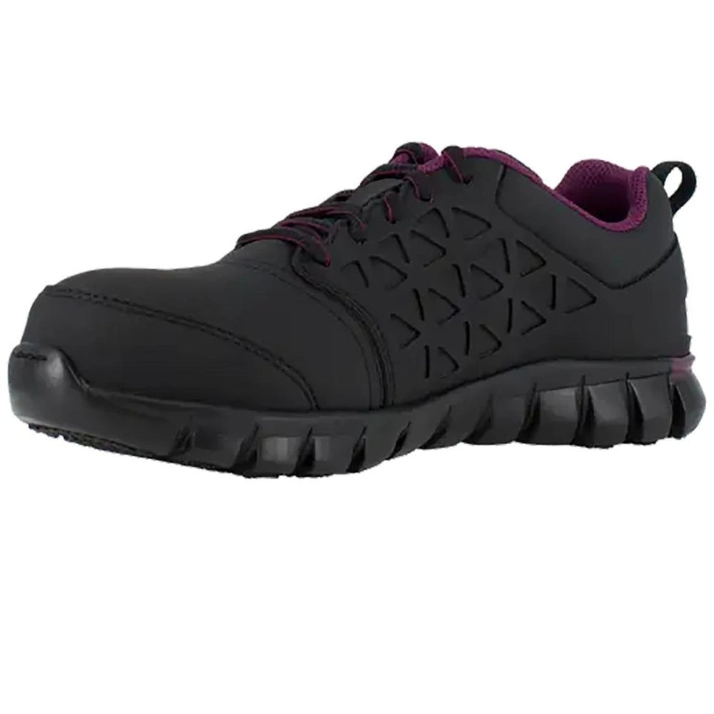 Women's Sublite Cushion Composite-Toe Athletic Work Shoe Black/Plum
