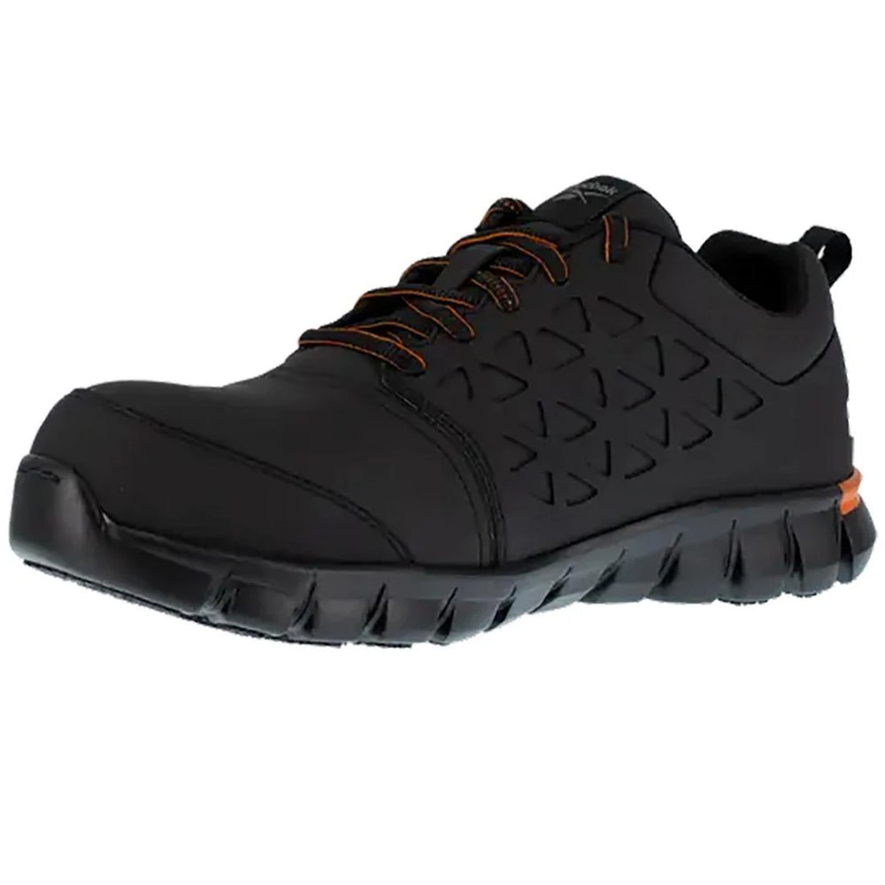 Sublite Cushion Composite-Toe Athletic Work Shoe Black/Orange