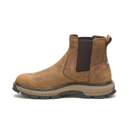 Caterpillar Exposition Soft-Toe Chelsea Boot Light Brown P51060 Side Image