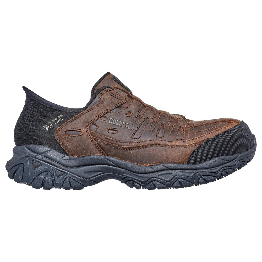 Holdredge Ryker Composite Toe Work Shoe Brown