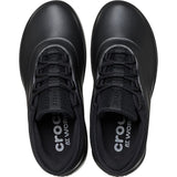 Crocs Men's Bistro Work Sneaker Triple Black upper view