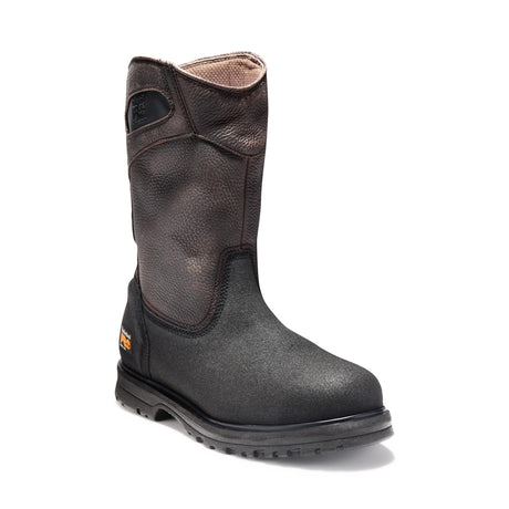 Powerwelt Steel-Toe Pull-On Work Boot Brown