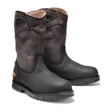 Powerwelt Steel-Toe Pull-On Work Boot Brown