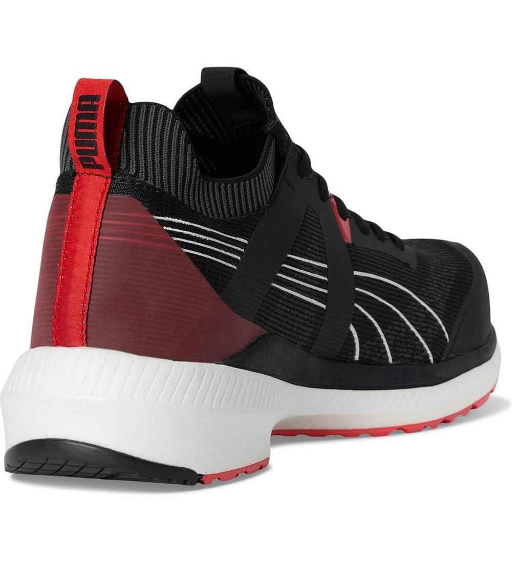 Puma Safety Turbo Black Composite Toe Work Boots – Red image view 5