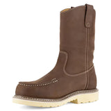 Solidifier Composite-Toe 11 Inch Pull-On Moc Toe Waterproof Work Boot Brown
