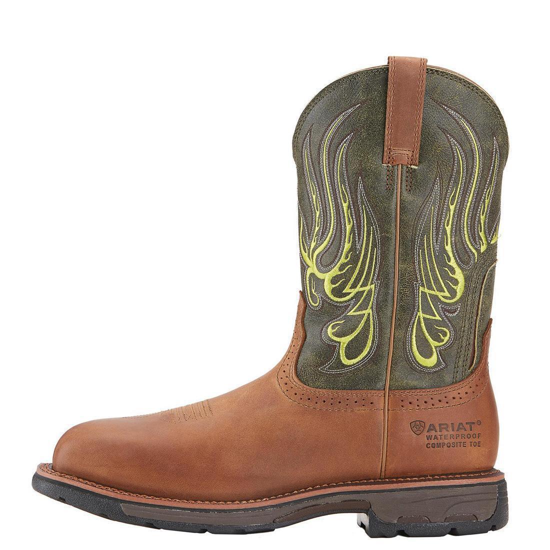 WorkHog Mesteno Composite-Toe Waterproof Work Boot Rust