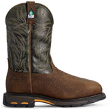 WorkHog Composite-Toe CSA MetGuard Wide Square Toe Work Boot Ridge Brown