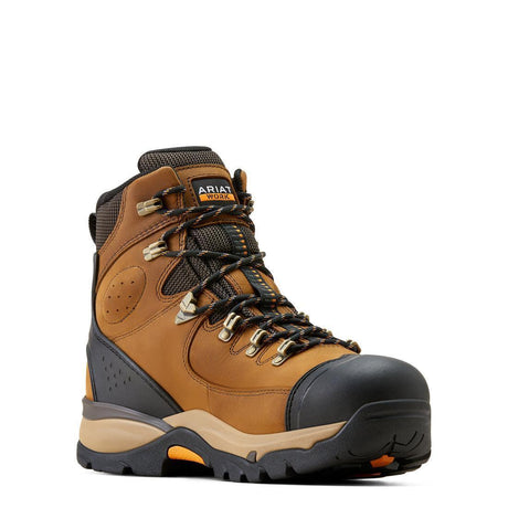 Ariat Endeavor 6 inch Carbon-Toe Waterproof Work Boot Dusted Brown Medial