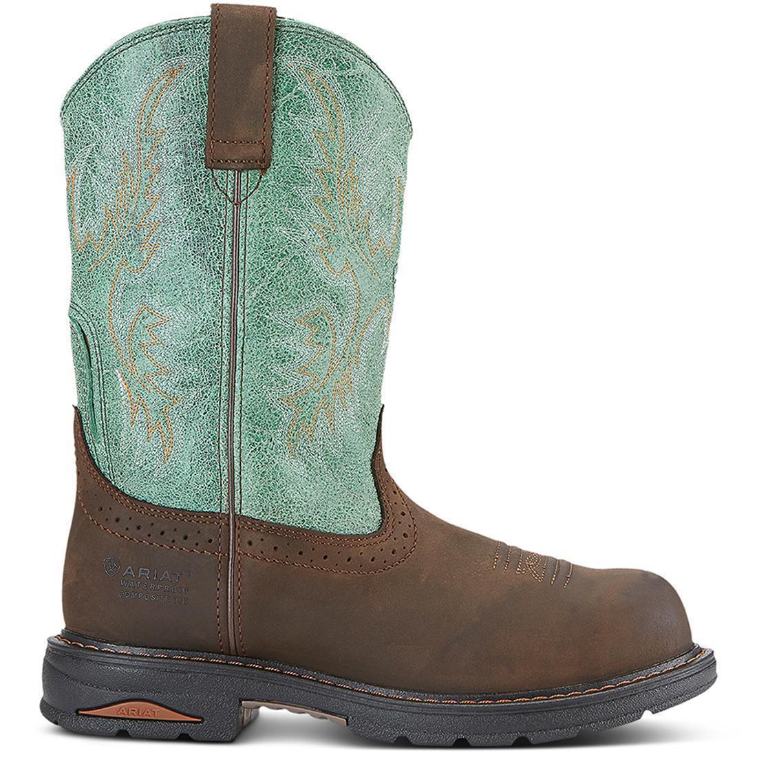 Tracey Women's Waterproof Composite Toe Work Boot - Brown