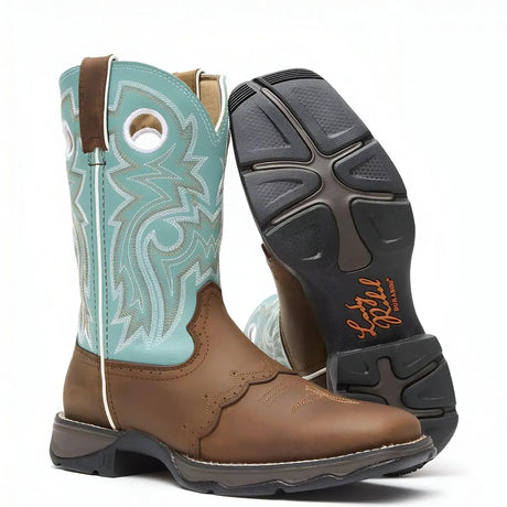 Durango Women’s Lady Rebel by Durango Powder n’ Lace Saddle Western Boot Sole