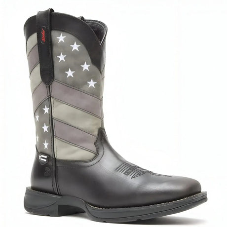 Durango Rebel Faded Black Flag Western Boot Inner