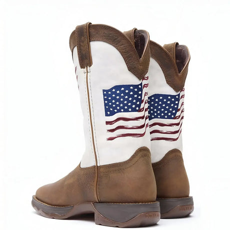 Durango Women’s Lady Rebel by Durango Distressed Flag Embroidery Western Boot Sole