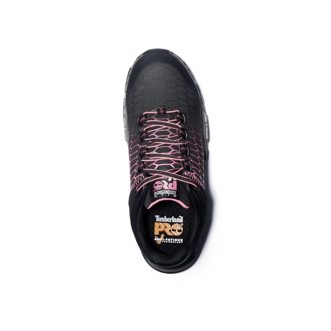 Women's Powertrain Sport Alloy-Toe Work Shoe Black/Pink