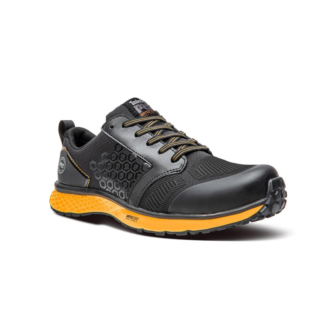 Reaxion Composite-Toe Work Shoe Black\Orange