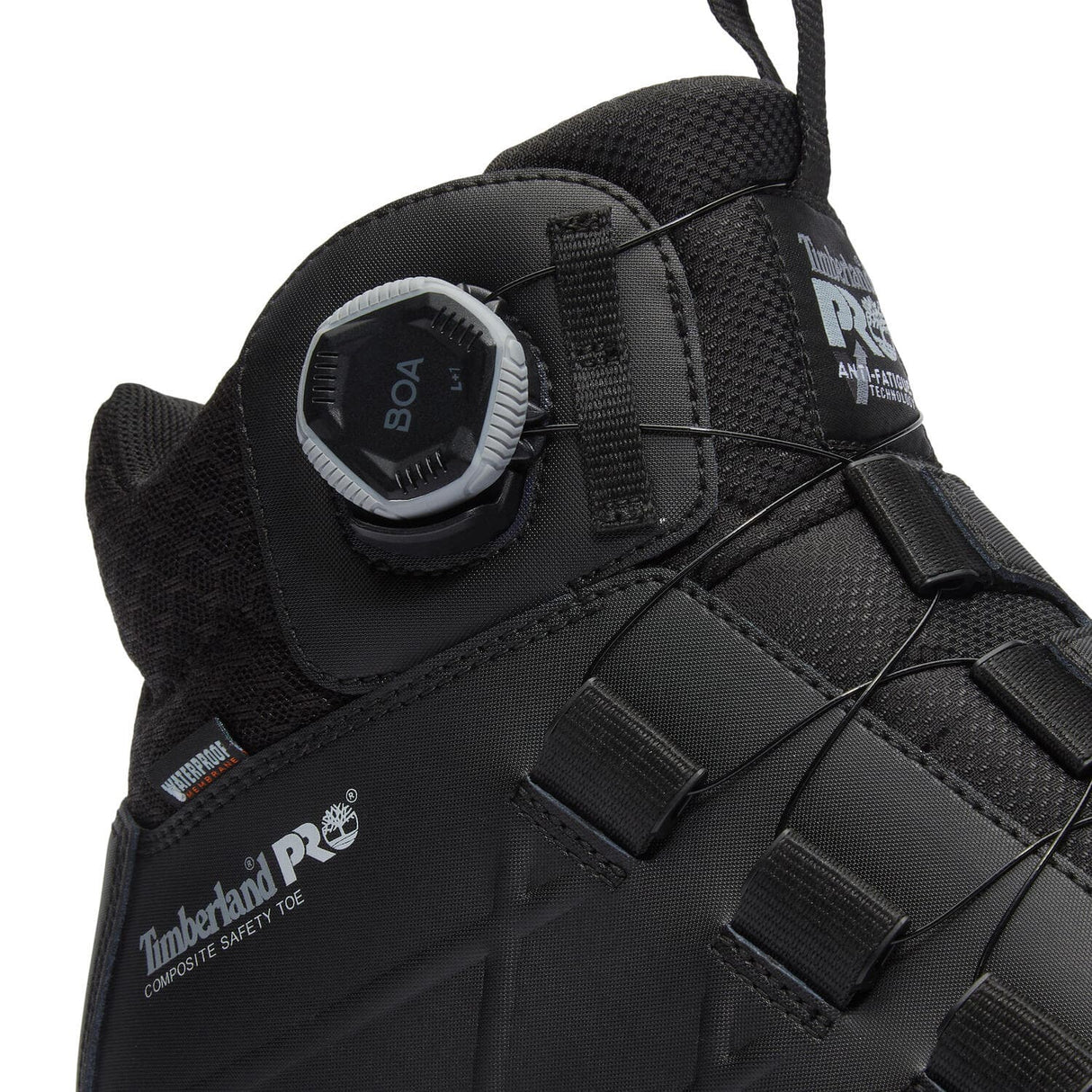 6 In Morphix BOA CT WP Composite Toe Work Boots Black